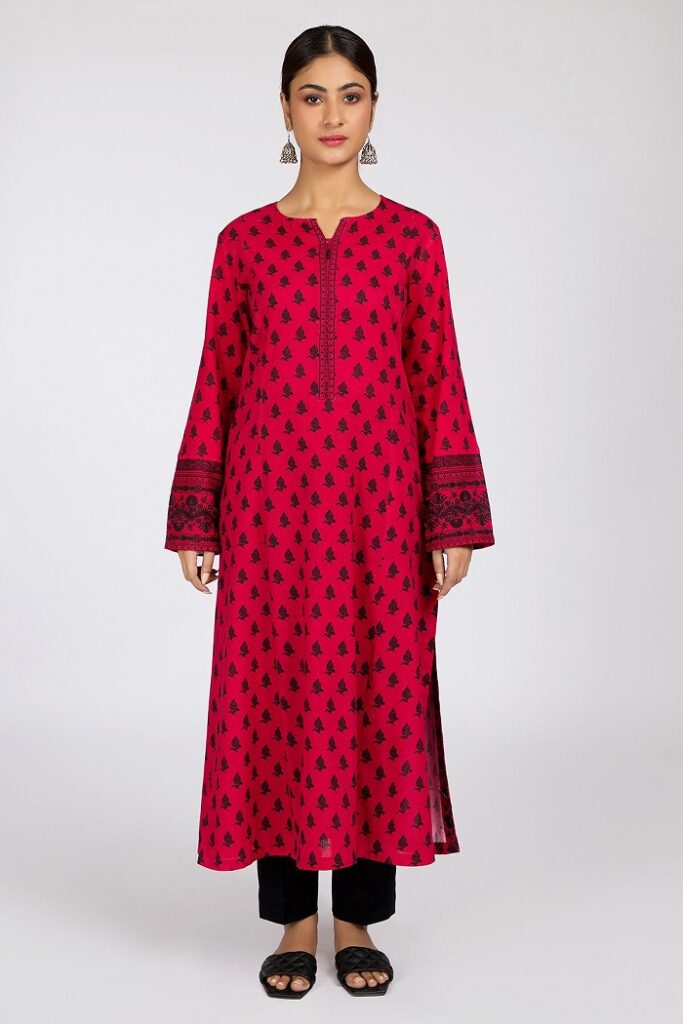 Cotton Karandi 2piece Flared Shirt with Trousers for Perfect