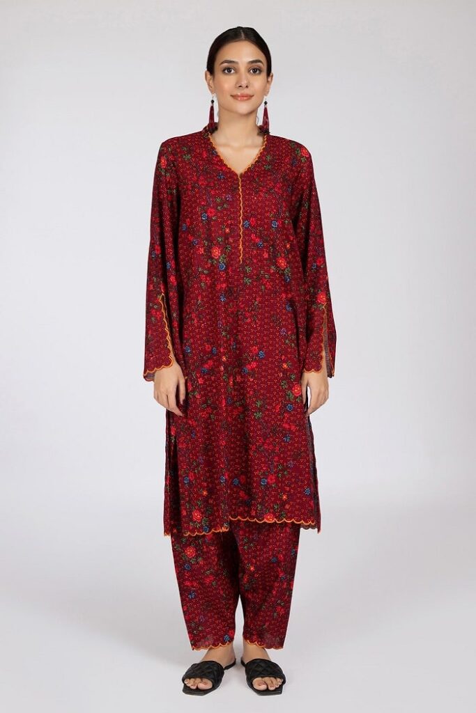 Kayseria Lawn Embroidered Printed
