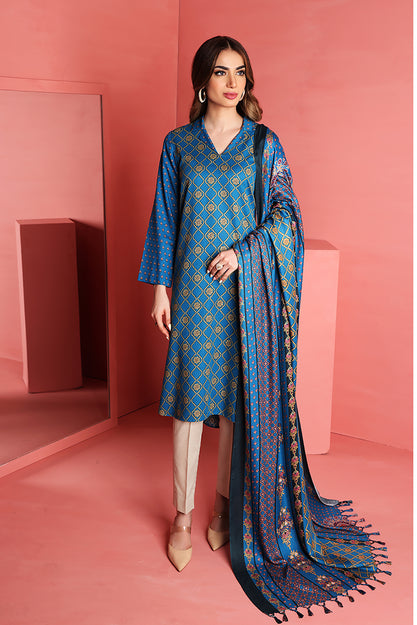 Nishat Linen Winter Sale on Unstitched Blue
