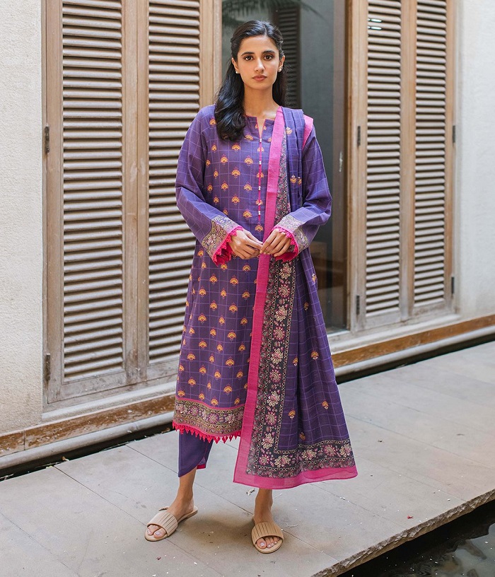 Zellbury Winter Collection Blue Khaddar With Price